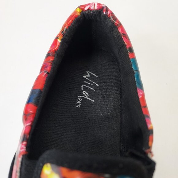 Wild Pair Shoe Alondra Women Size 8.5 Fashion Sneakers Multicolor Floral Slip-On - Picture 11 of 12